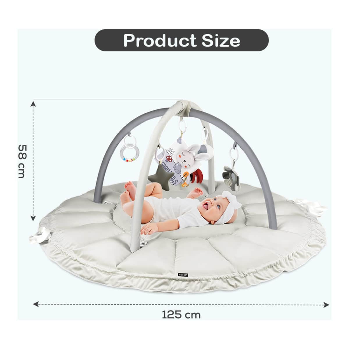 Little Story White 5-in-1 Baby Play Mat