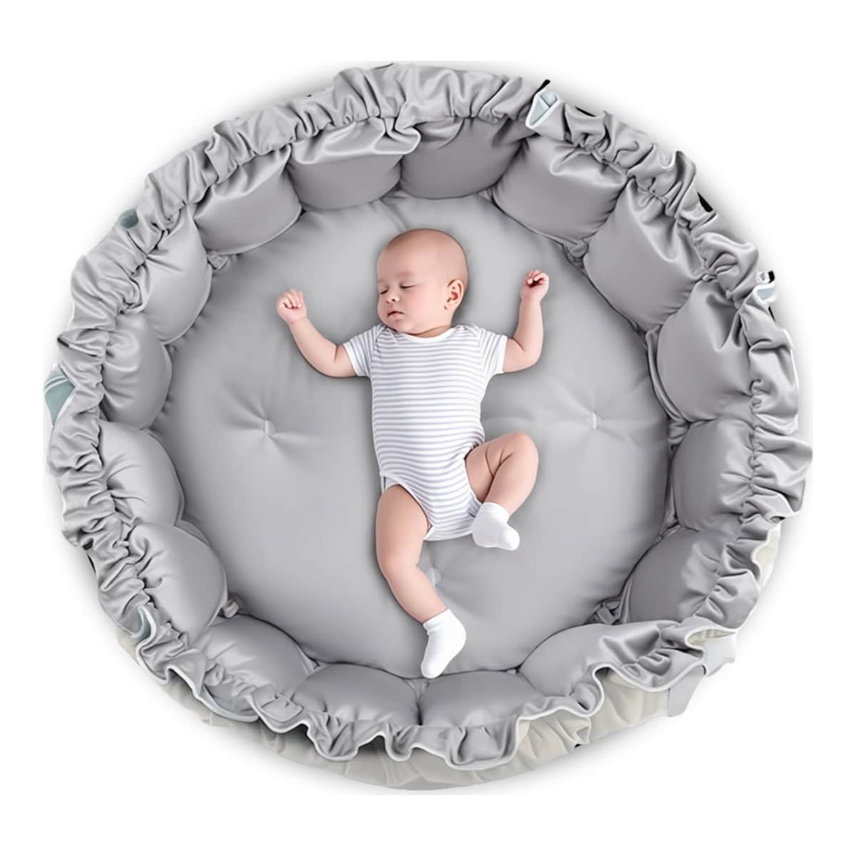 Little Story White 5-in-1 Baby Play Mat