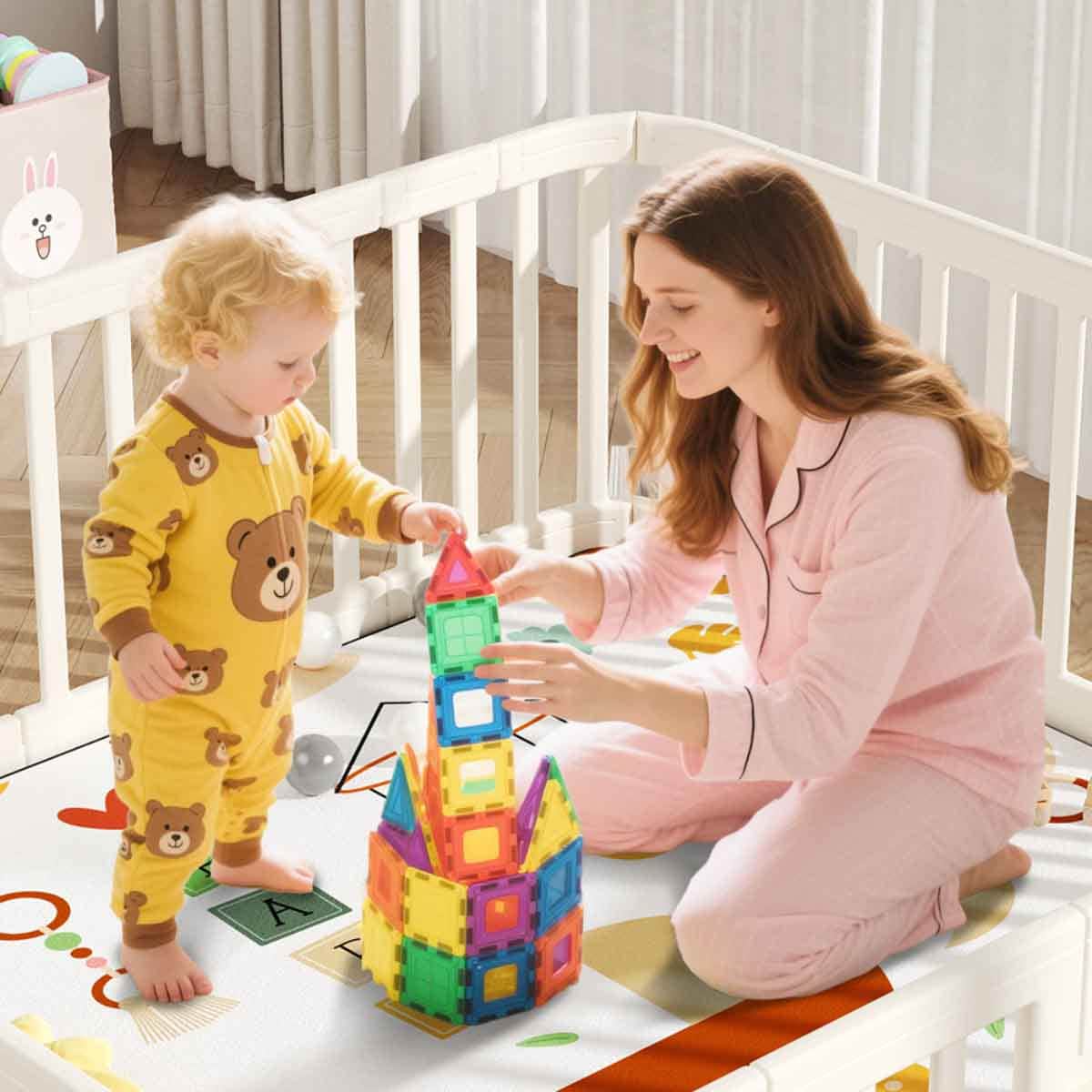 Little Story White Large Playpen Toddler, 0-2 Years