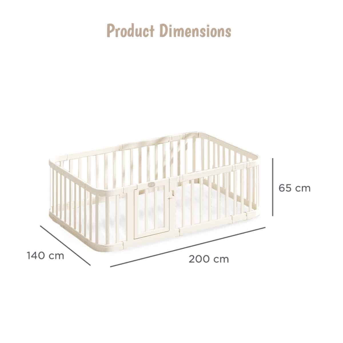 Little Story White Large Playpen Toddler, 0-2 Years