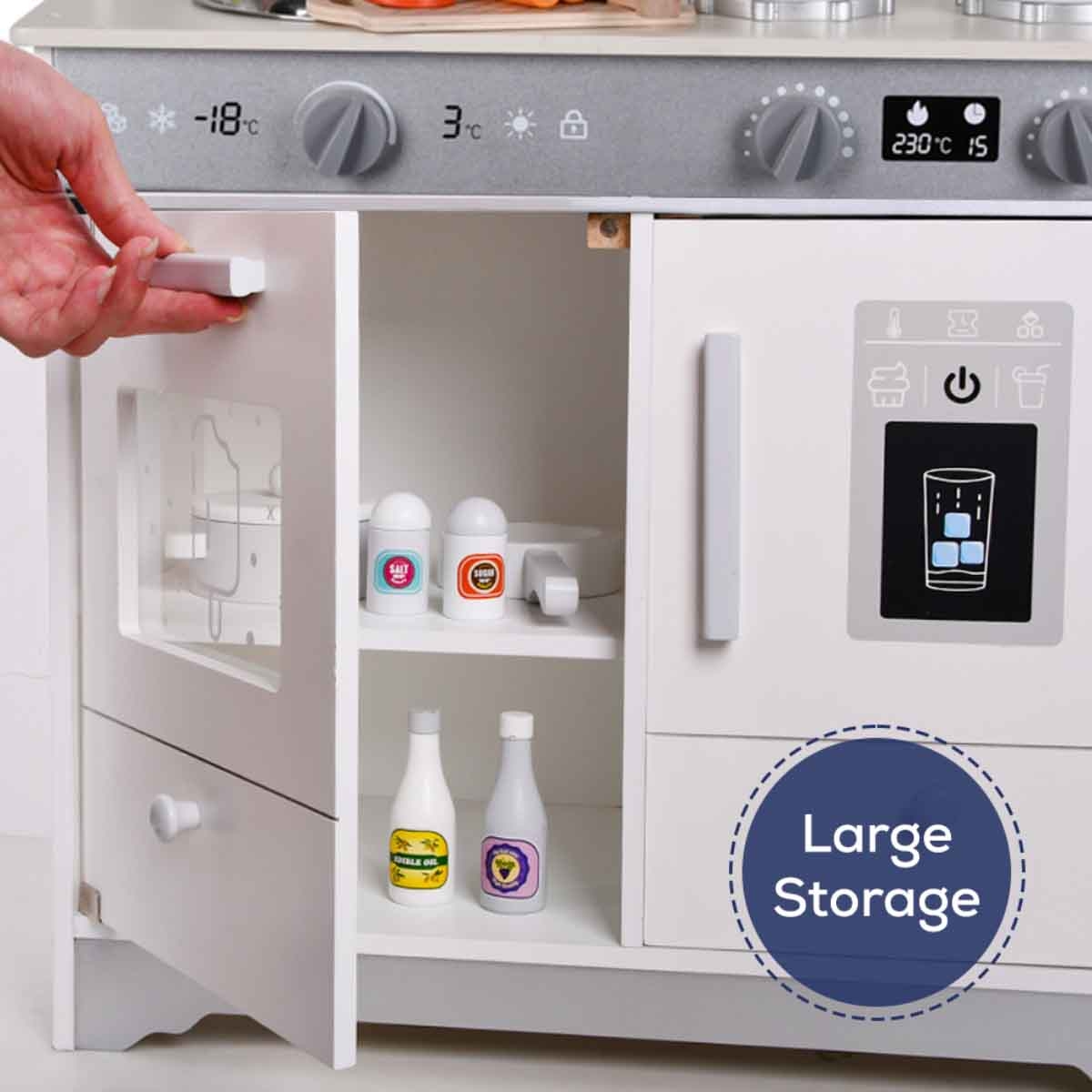 Little Story Wooden Kitchen with Accessories Playset Unisex, 3-4 Years