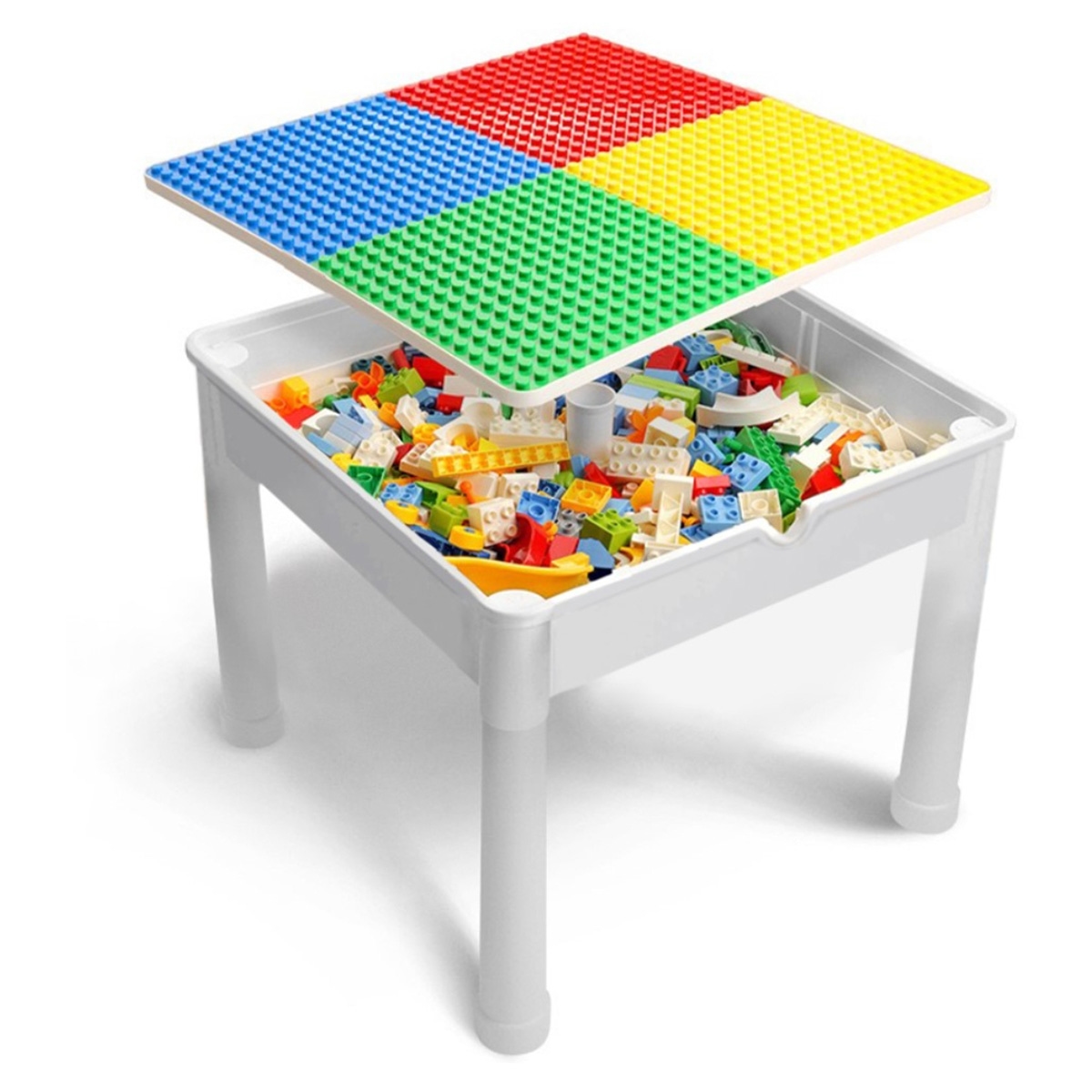 ليتل ستوري طاولة نشاط وقطع تركيب 4 في 1 مقاس XL للجنسين، 3-4 سنوات