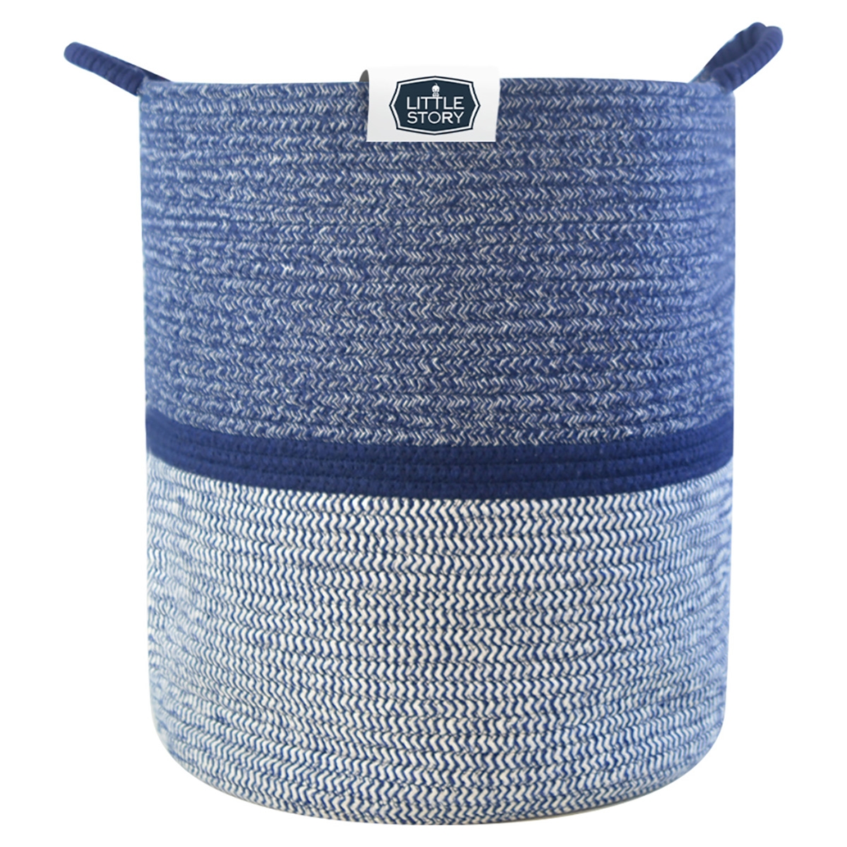 ليتل ستوري منظم حفاضات بحبل قطني أزرق مقاس XL للرضع