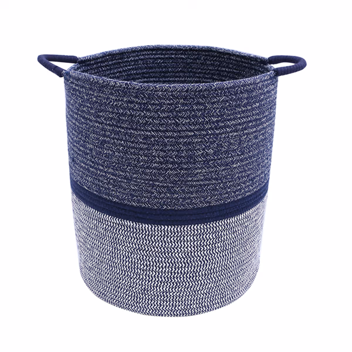 Little Story XL Blue Cotton Rope Diaper Caddy Toddler