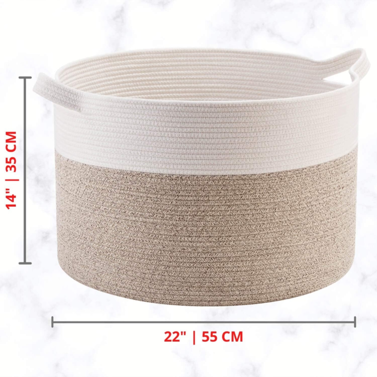 ليتل ستوري منظم حفاضات بحبل قطني عاجي مقاس XL للرضع