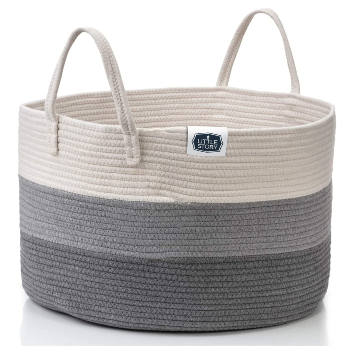 Little Story XXL Grey Multipurpose/Laundry Caddy Basket Unisex, 13+ Years