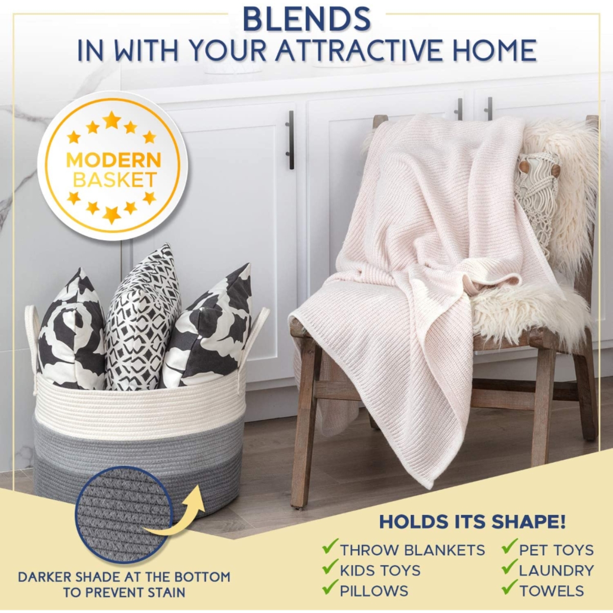 ليتل ستوري سلة متعددة الاستخدامات/غسيل رمادية مقاس XXL للجنسين، 13 سنة فأكثر