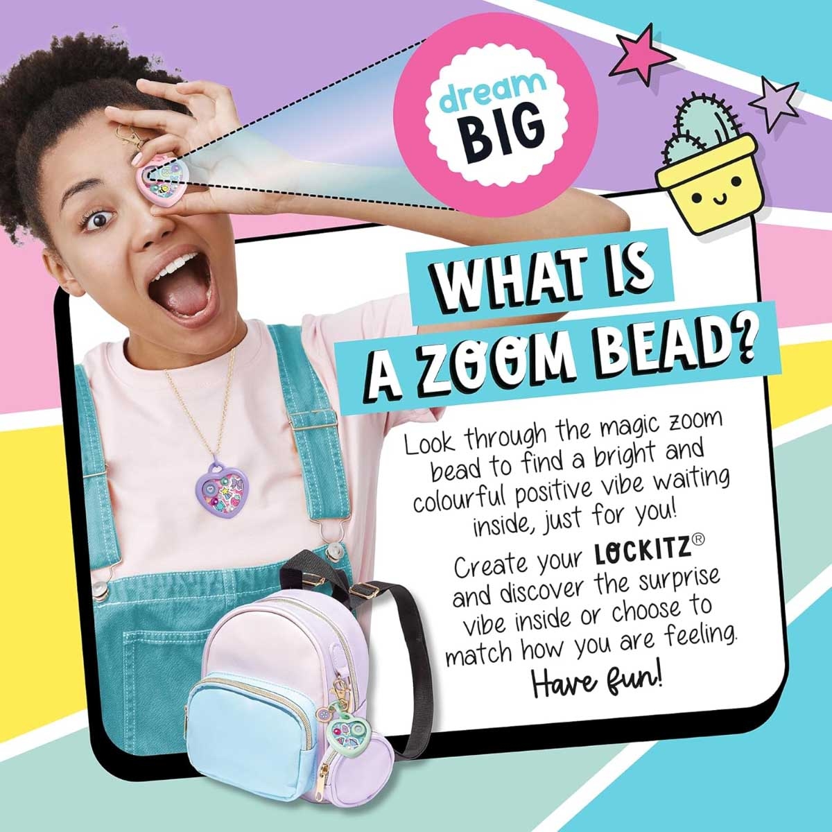 مجموعة لوكيتز لصنع تعليقات الحقائب والمجوهرات للبنات من عمر 6 إلى 8 سنوات