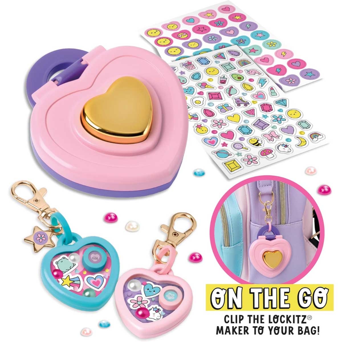مجموعة لوكيتز لصنع تعليقات الحقائب والمجوهرات للبنات من عمر 6 إلى 8 سنوات