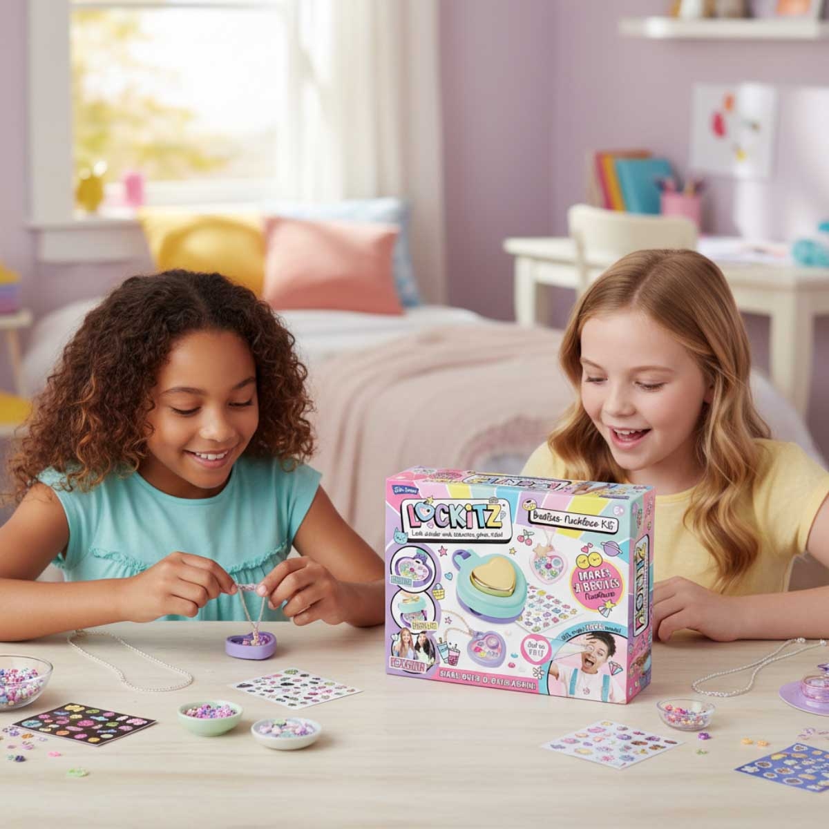طقم قلادة لوكيتز بيستيز للبنات، من 6 إلى 8 سنوات