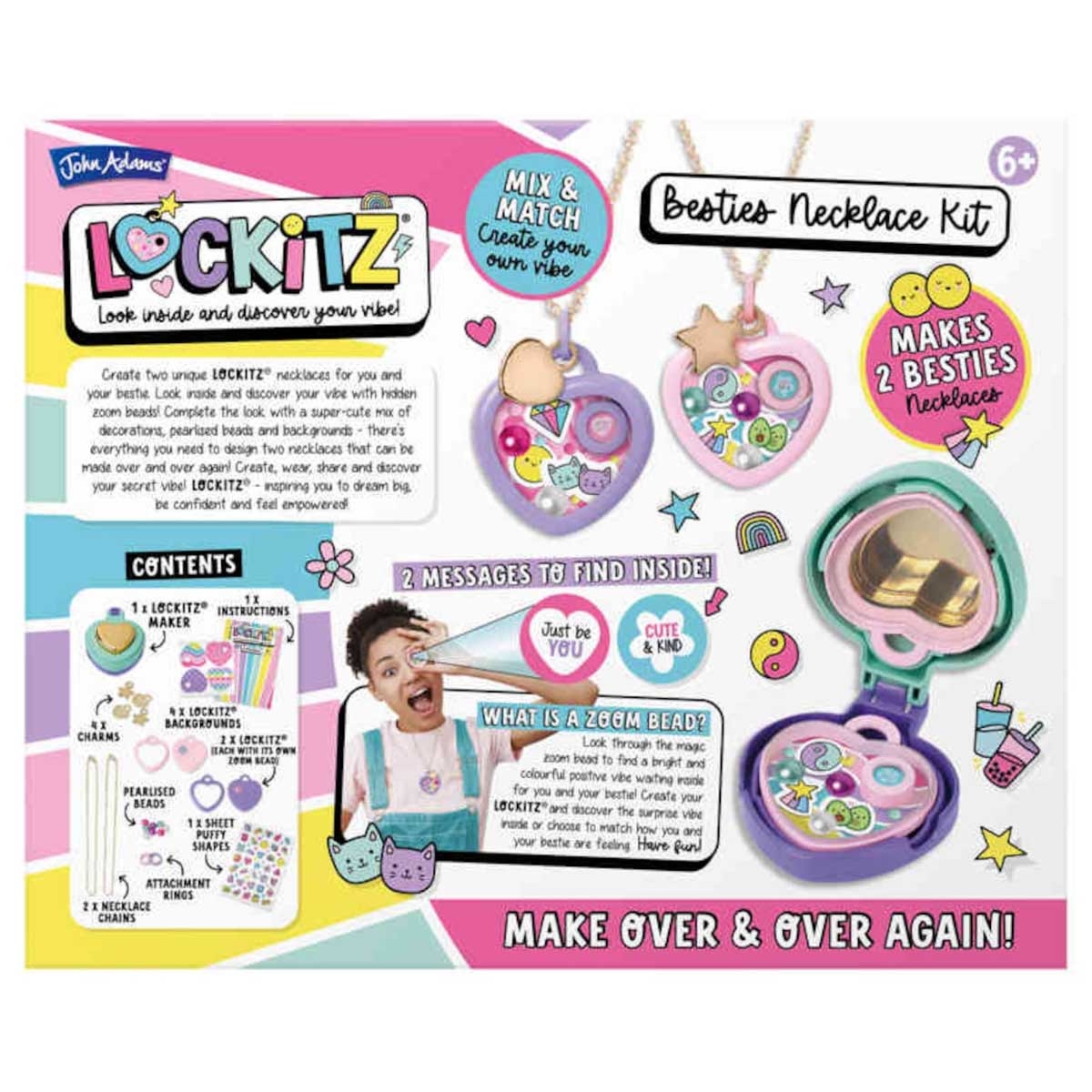 طقم قلادة لوكيتز بيستيز للبنات، من 6 إلى 8 سنوات