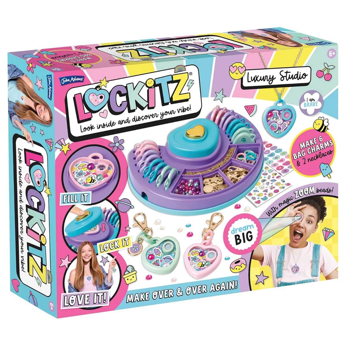 Lockitz Luxury Studio Jewellery Making Kit Girls, 6-8 Years
