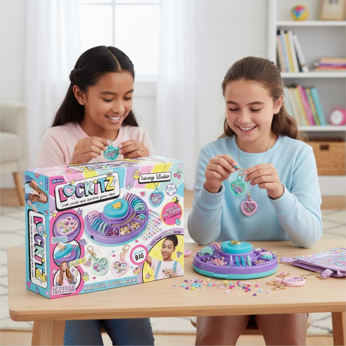 مجموعة لوكيتز الفاخرة لصنع المجوهرات للبنات، من 6 إلى 8 سنوات