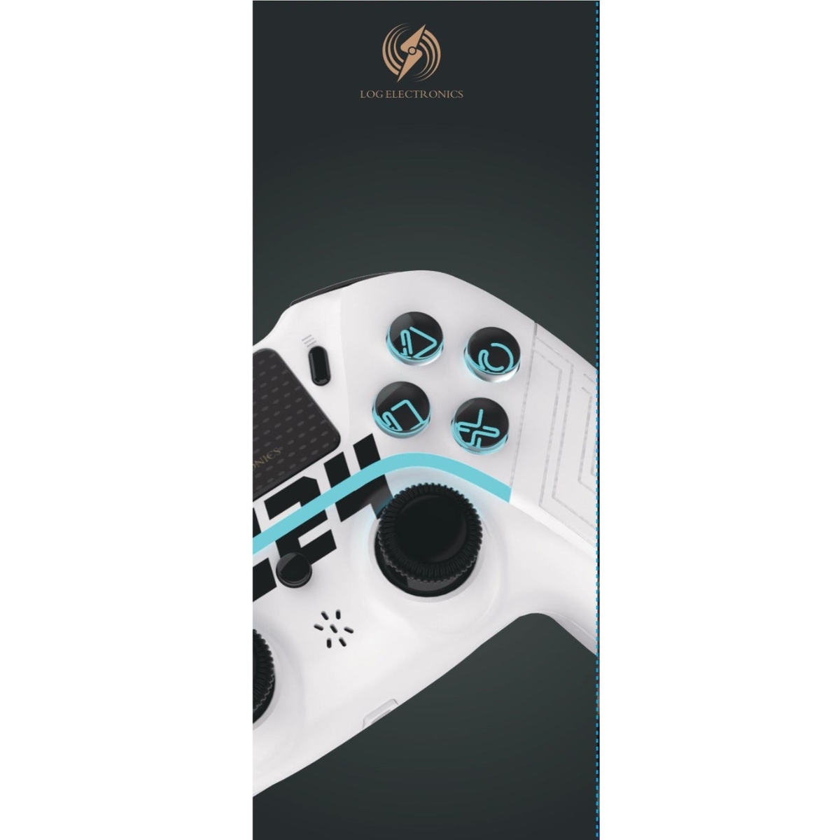 لوغ إلكترونيكس إصدار إف سي 24 يد تحكم لاسلكية مع كابل شحن لبلايستيشن 4/3/كمبيوتر/آي أو إس/أندرويد