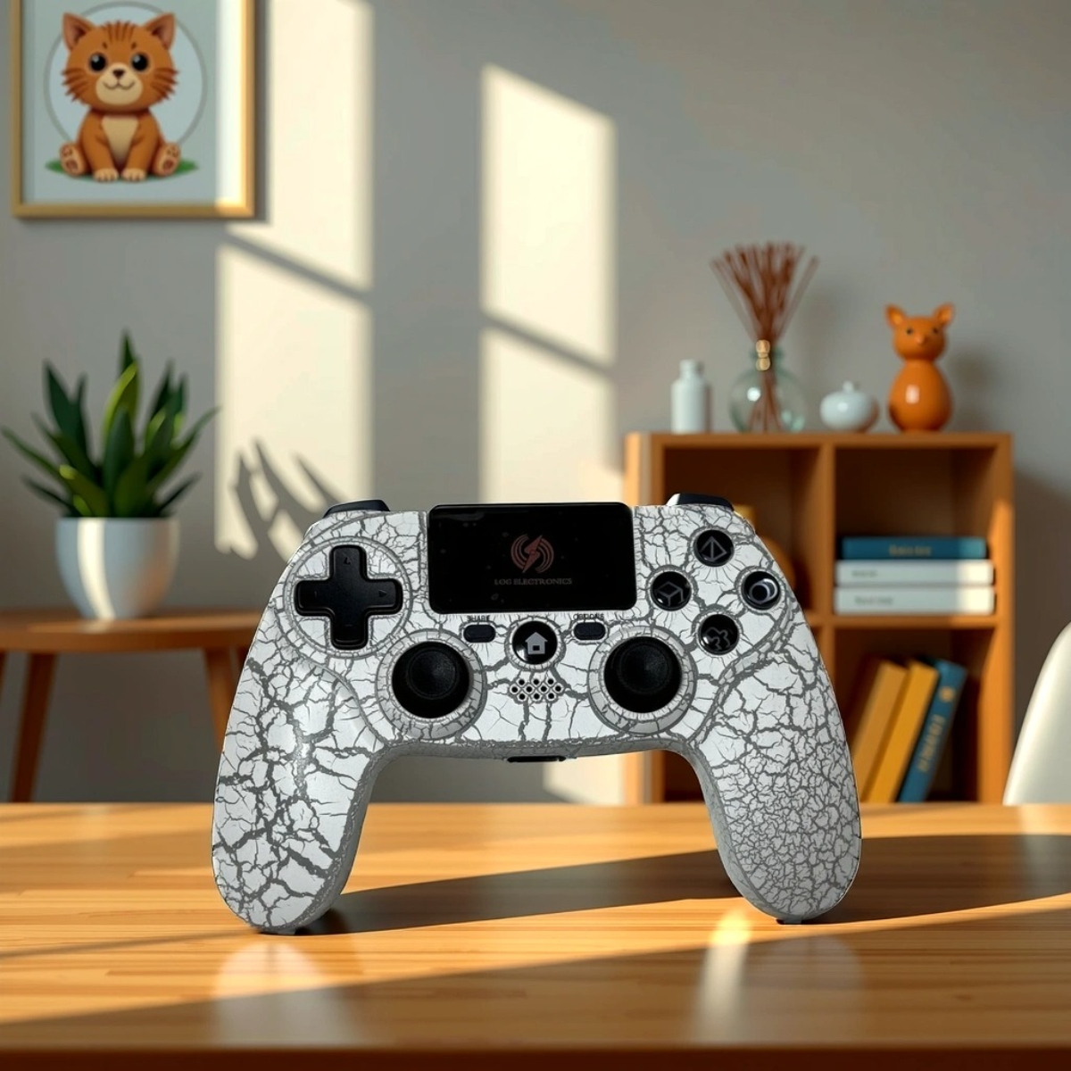 Log Electronics Wireless Controller for PlayStation 3/4 & Android White Camo