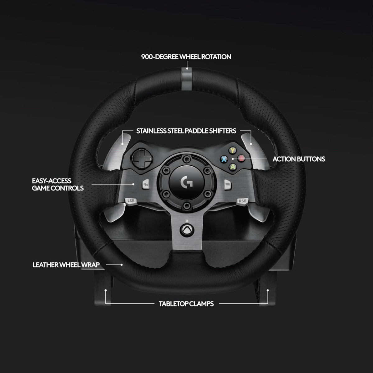 Logitech G920 Wireless Racing Wheel for Xbox One