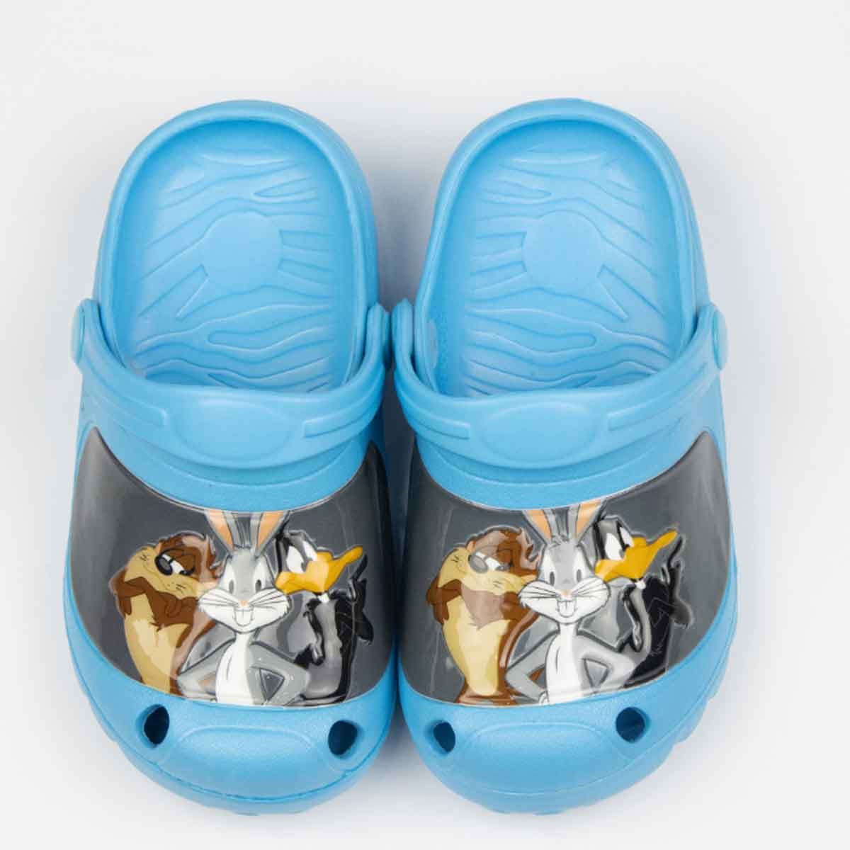لوني تونز صنادل خفيفة ممتعة للأطفال باللون الأزرق