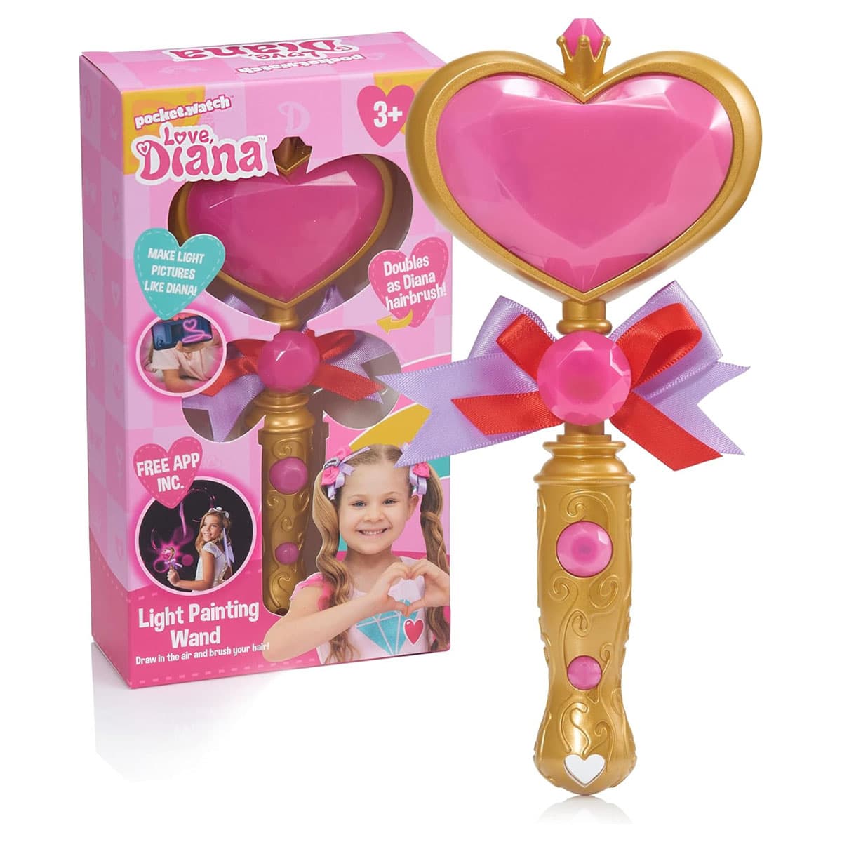 Love,Diana Magic Bubble Light Painting Wand Girls, 3-4 Years