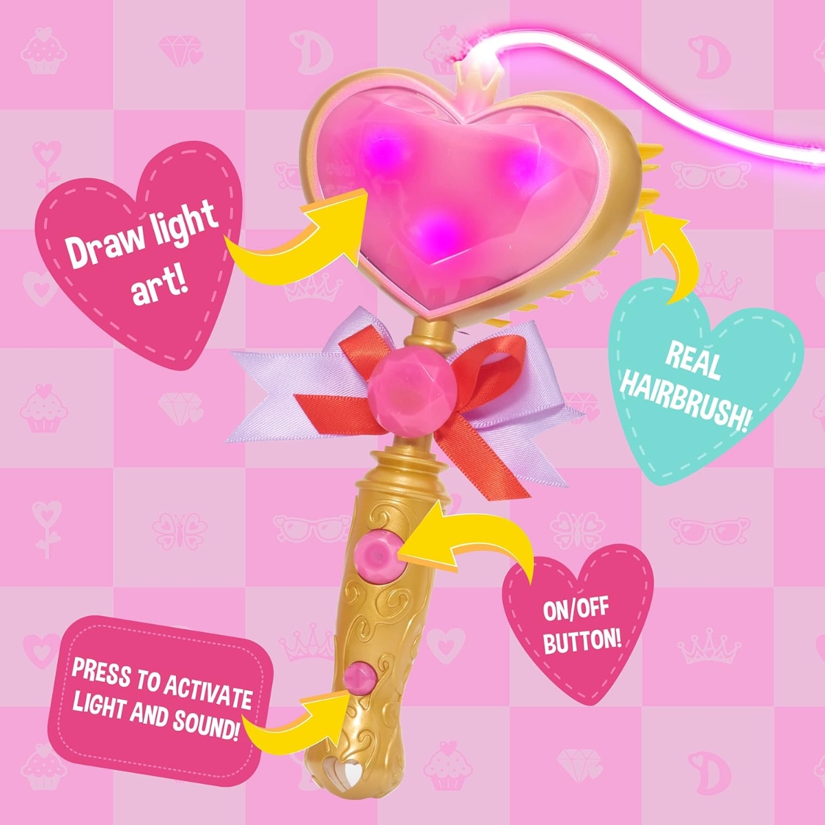 Love,Diana Magic Bubble Light Painting Wand Girls, 3-4 Years