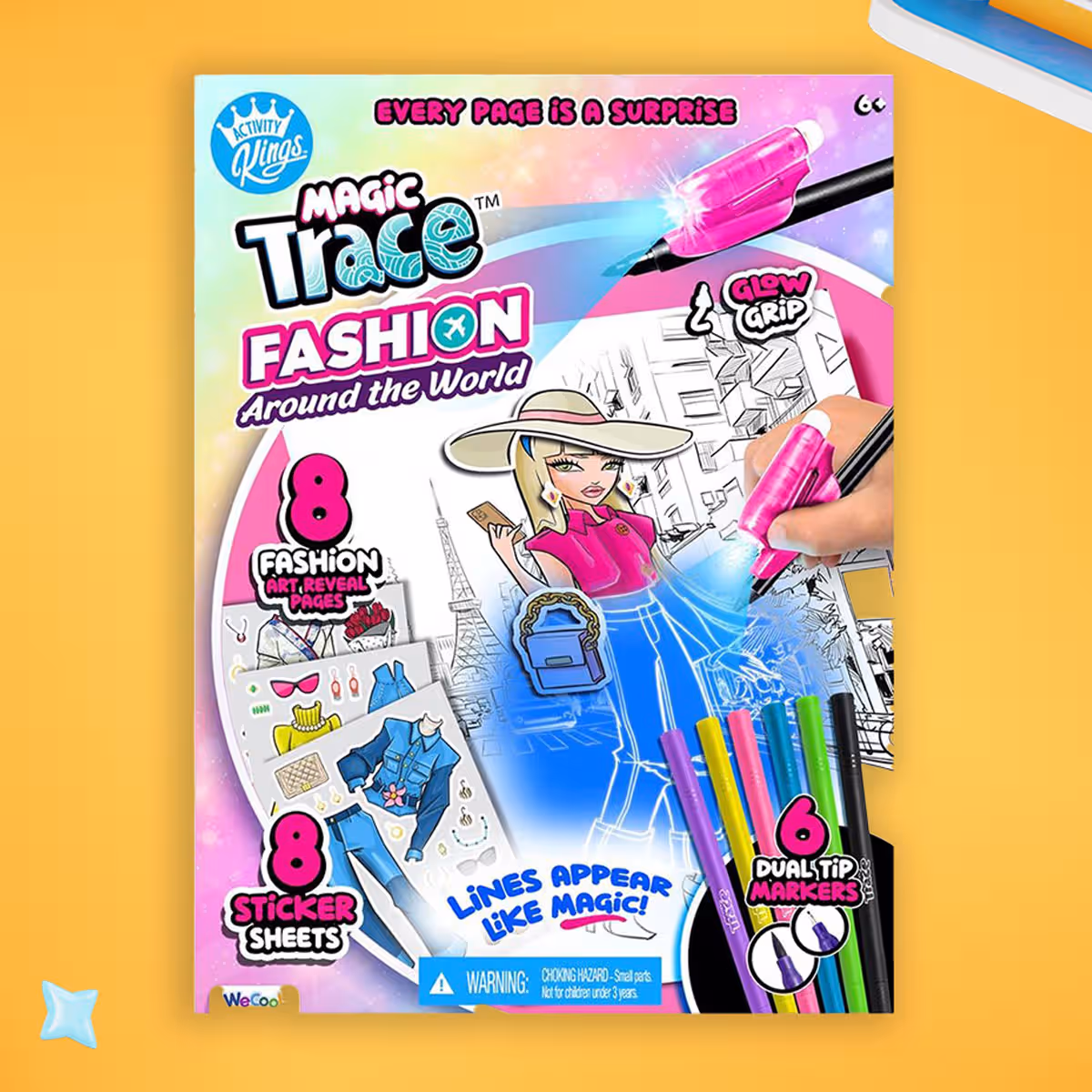 Magic Trace Coloring Creative Fashion Set Girls, 5-7 Years