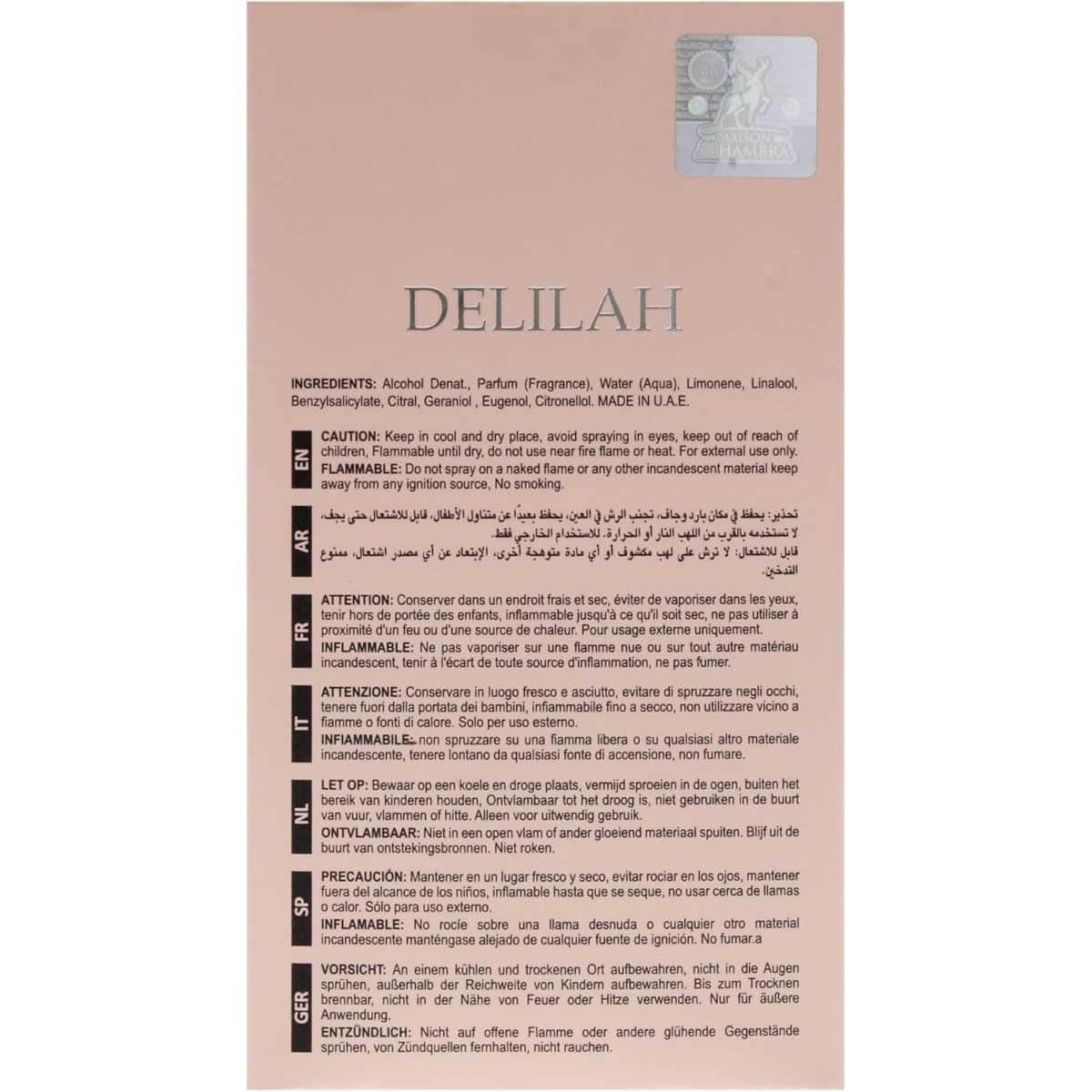 Maison Alhambra Delilah Eau De Parfum for Women