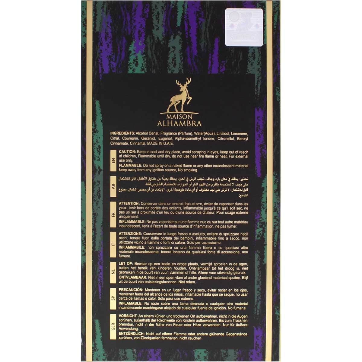 Maison Alhambra Sceptre Malachite Eau De Parfum Unisex