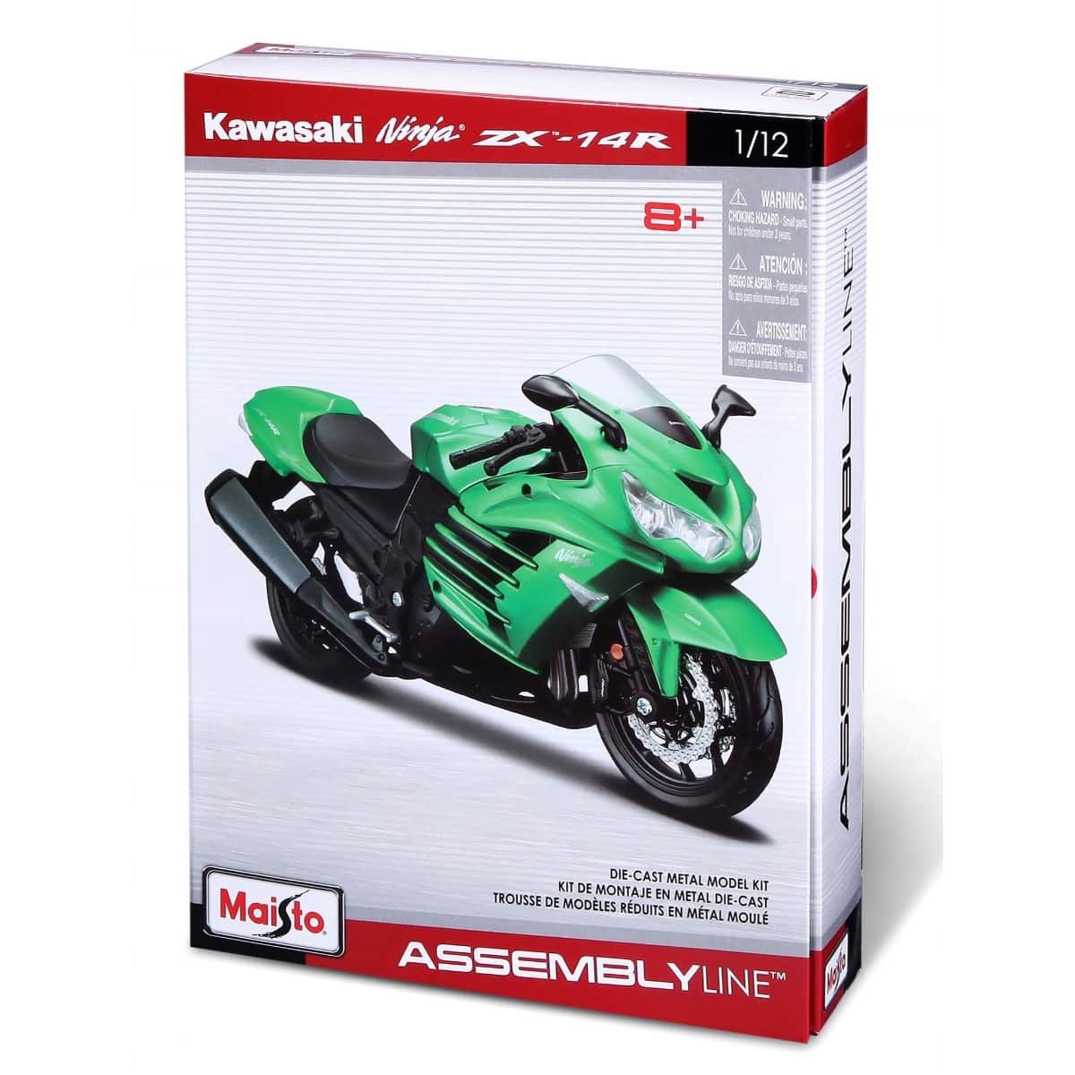 Maisto 1:12 Scale Assembly Line Assorted Diecast Motorcycle Model Kit Boys, 8-10 Years