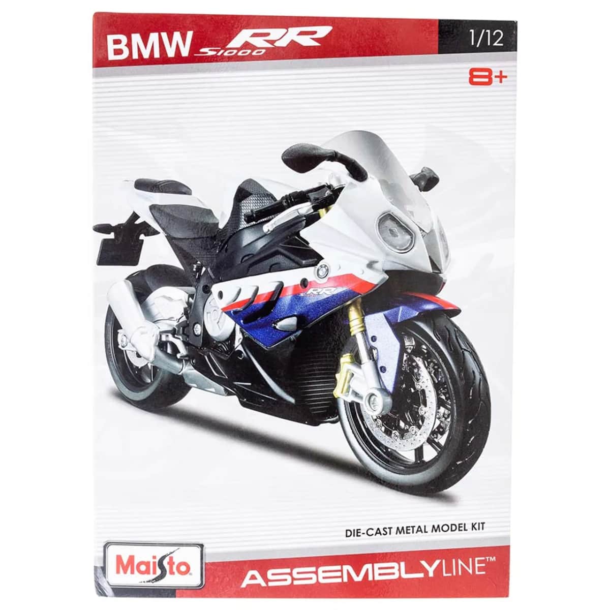 Maisto 1:12 Scale Assembly Line Assorted Diecast Motorcycle Model Kit Boys, 8-10 Years
