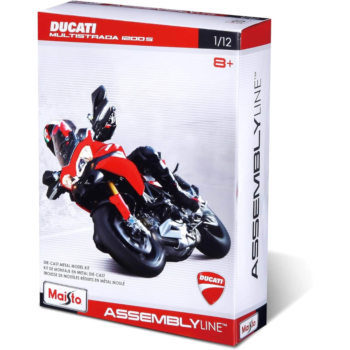 Maisto 1:12 Scale Assembly Line Assorted Diecast Motorcycle Model Kit Boys, 8-10 Years