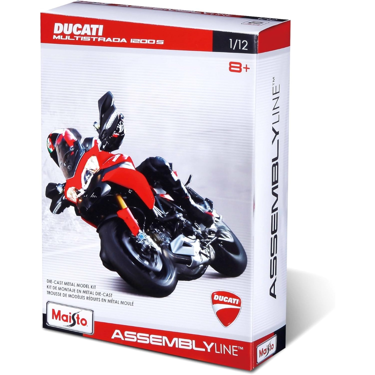 مايستو مجموعة تجميع دراجة مجسمة معدنية متنوعة بمقياس 1:12 للأولاد، 8-10 سنوات