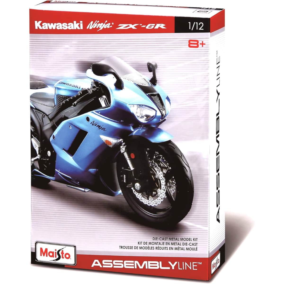 Maisto 1:12 Scale Assembly Line Assorted Diecast Motorcycle Model Kit Boys, 8-10 Years