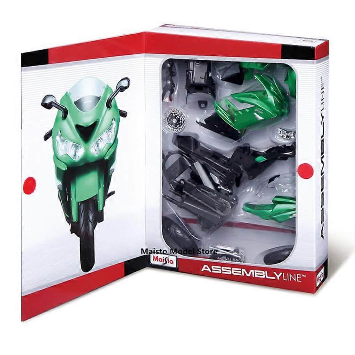 Maisto 1:12 Scale Assembly Line Assorted Diecast Motorcycle Model Kit Boys, 8-10 Years