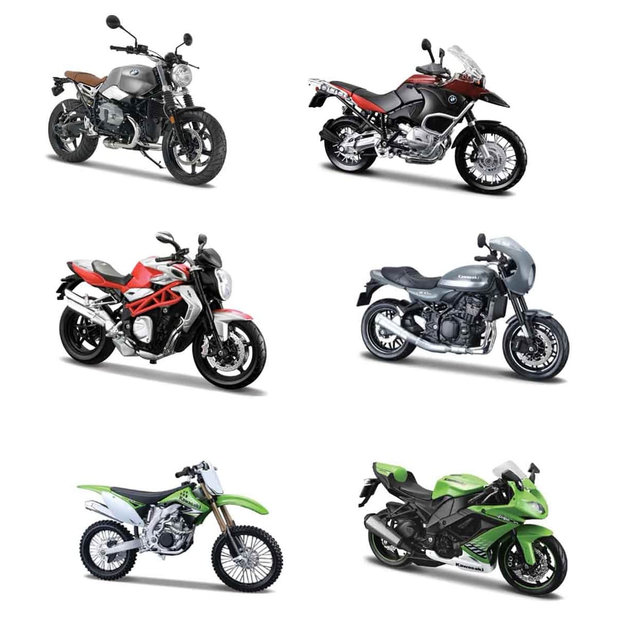 Maisto 1:12 Scale Assorted Designs Diecast Motorcycle Boys, 3-4 Years
