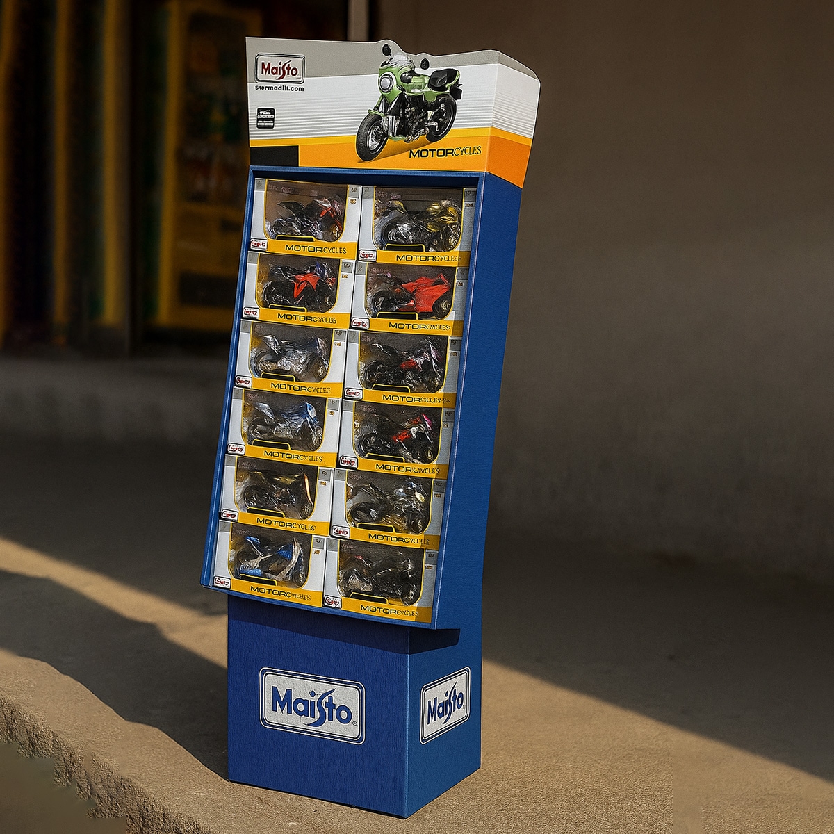 مايستو مقياس 1:12 دراجات نارية متنوعة ديكاست للأولاد، 3-4 سنوات