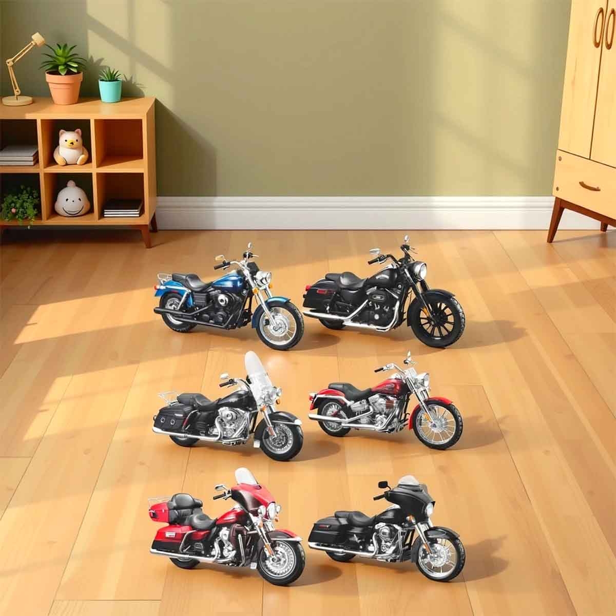 مايستو دراجة نارية دايكاست هارلي ديفيدسون بمقياس 1:12 للأولاد، 8-10 سنوات