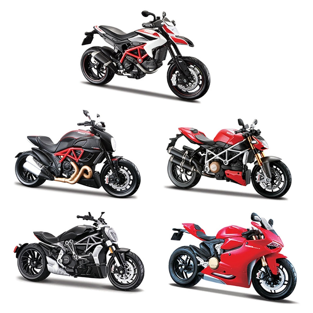 مايستو دراجة نارية دايكاست متنوعة من دوكاتي بمقياس 1:12 للأولاد، 3-4 سنوات