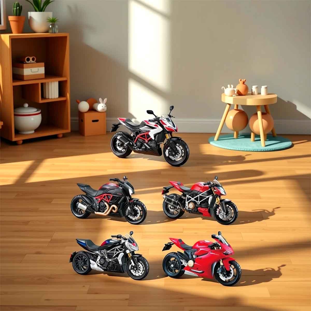 مايستو دراجة نارية دايكاست متنوعة من دوكاتي بمقياس 1:12 للأولاد، 3-4 سنوات