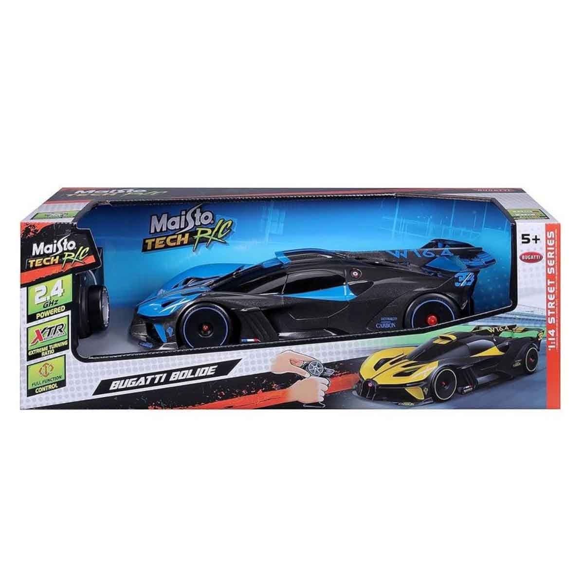 Maisto 1:14 Scale 2.4GHz Street Series Blue Bugatti Bolide RC Car Boys, 5-7 Years