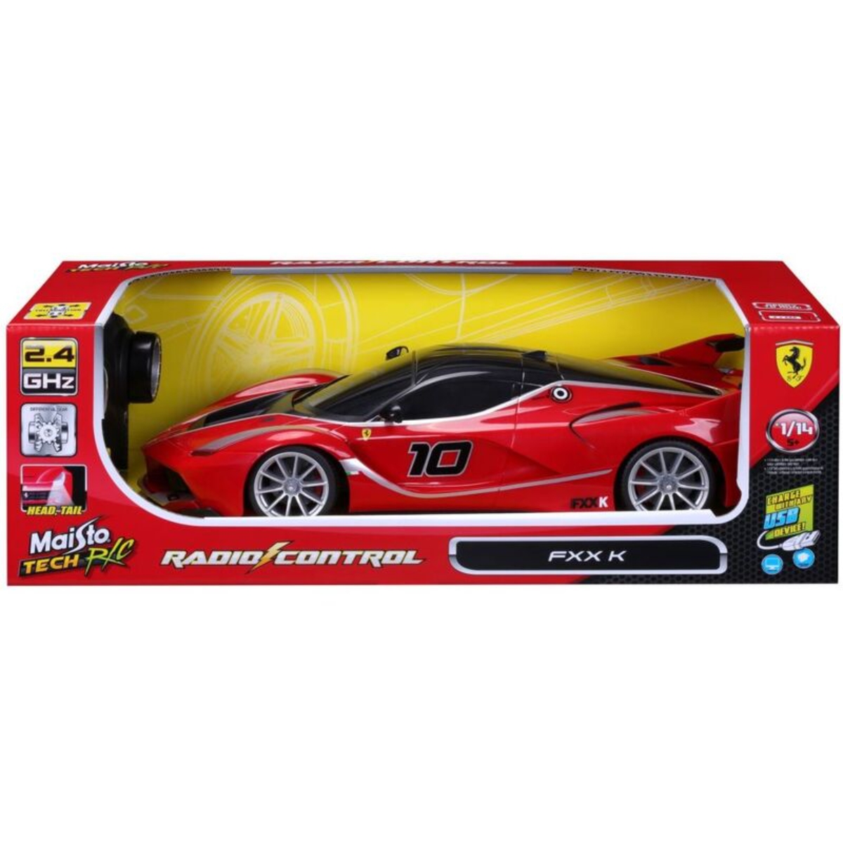 Maisto 1:14 Scale Street Series Ferrari Fxx K Remote Control Diecast Car Unisex, 3-4 Years