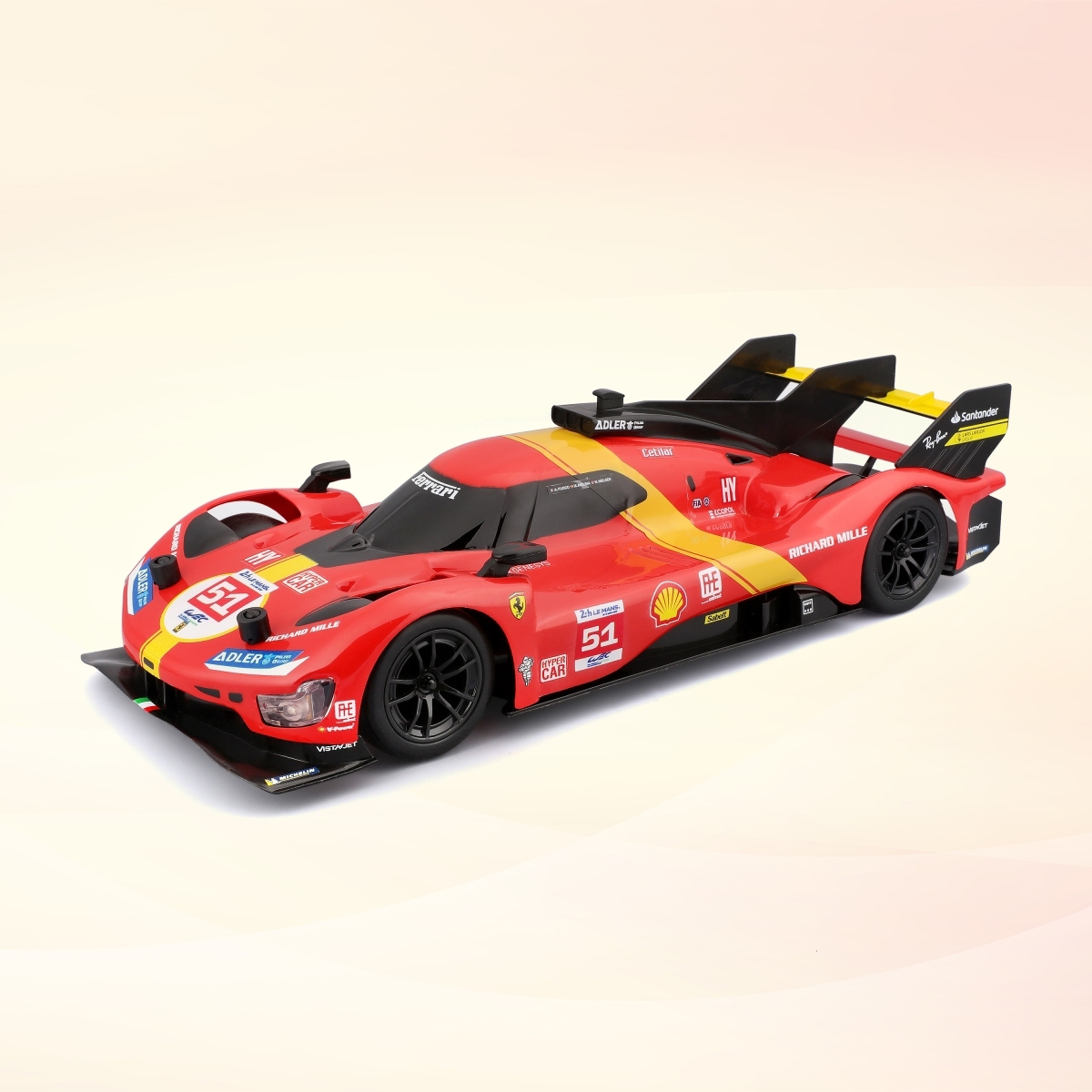 Maisto 1:16 Ferrari 499p Lmh 2023 24h Le Mans Champion Remote Control Diecast Car Unisex, 5-7 Years
