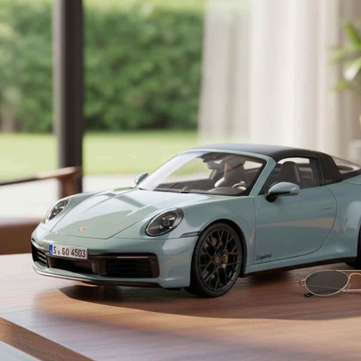 مايستو سيارة بورشه 911 تارجا 4 GTS معدنية 1/18 للجنسين، عمر 3-4 سنوات