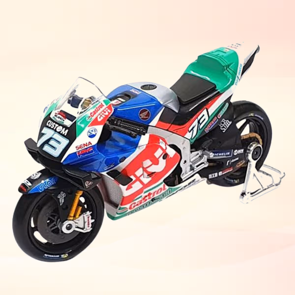 Maisto 1:18 Scale 2021 LCR Honda RC213V Diecast Motorcycle Boys, 3-4 Years