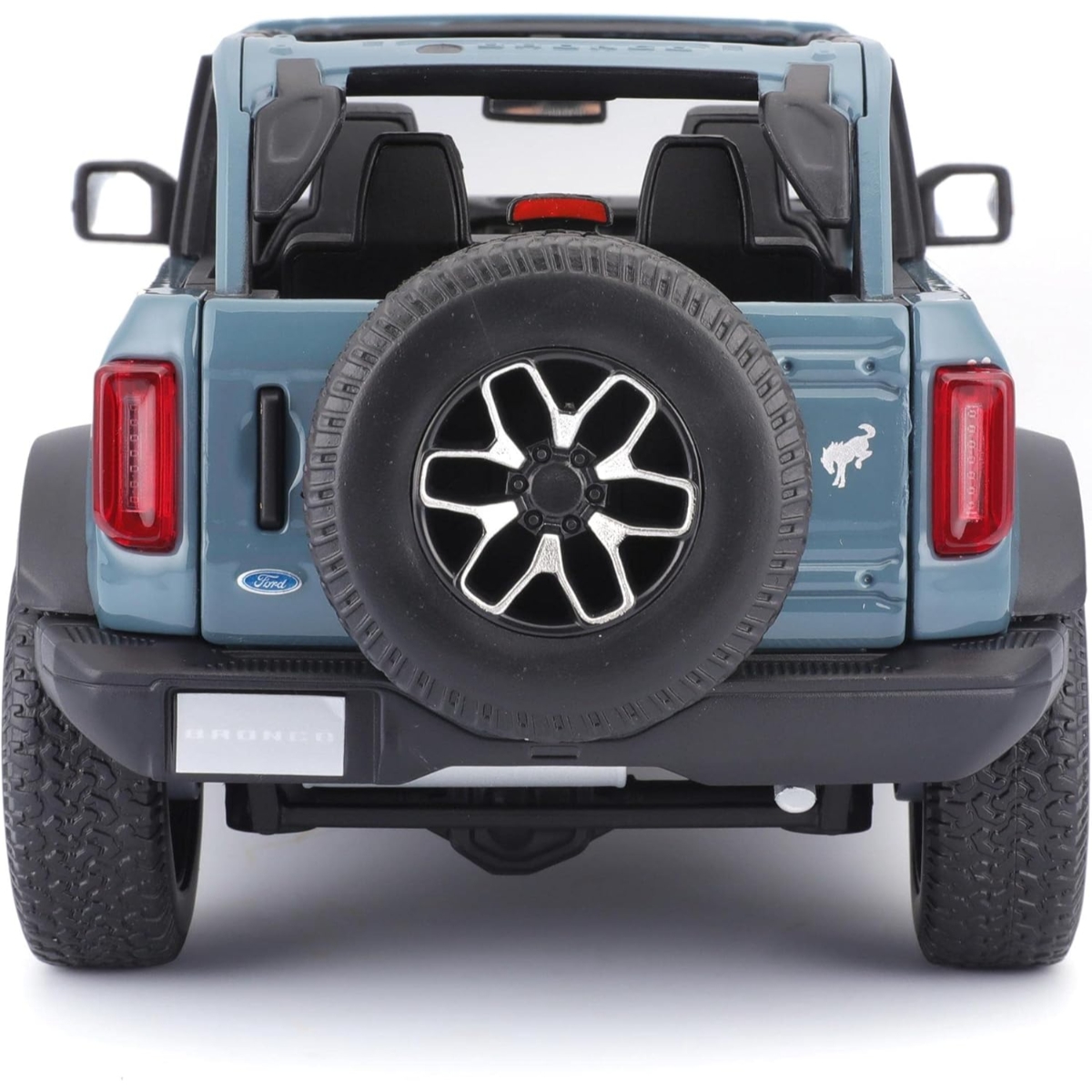 مايستو سيارة دايكاست فورد برونكو باد لاندز زرقاء بمقياس 1:18 للأولاد، من عمر 3 إلى 4 سنوات