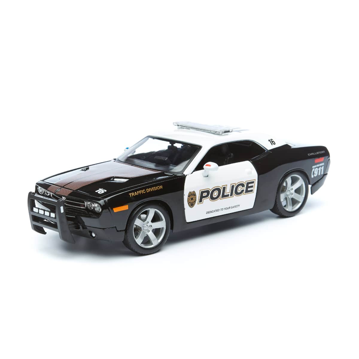 Maisto 1:18 Scale Dodge Challenger Concept Police 2006 Diecast Car Unisex, 3-4 Years