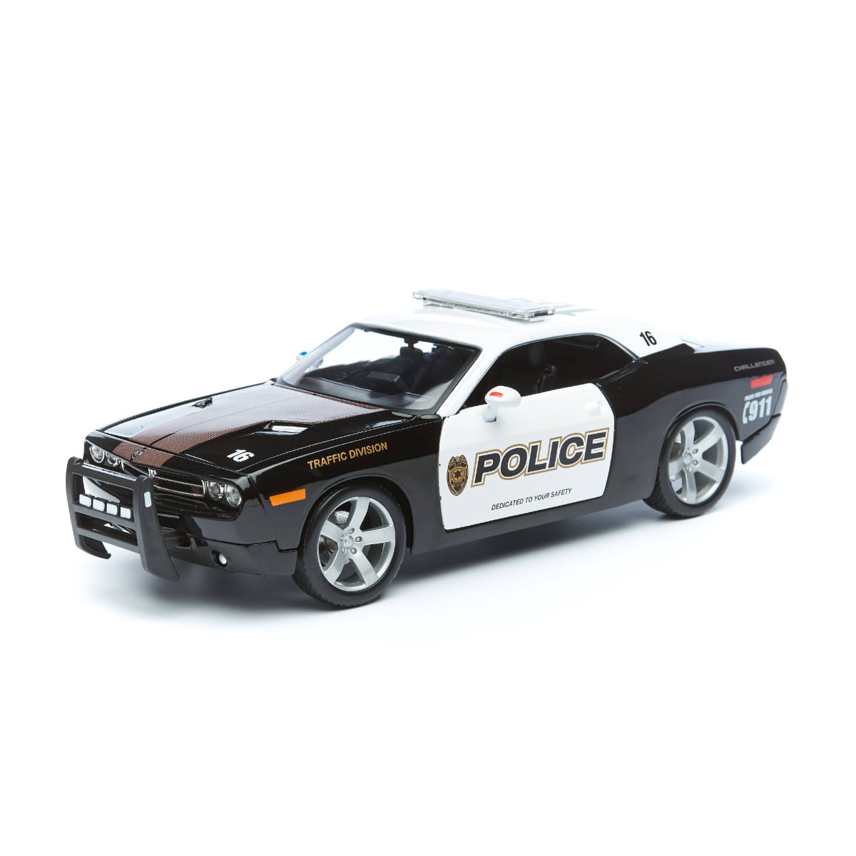 Maisto 1:18 Scale Dodge Challenger Concept Police 2006 Diecast Car Unisex, 3-4 Years