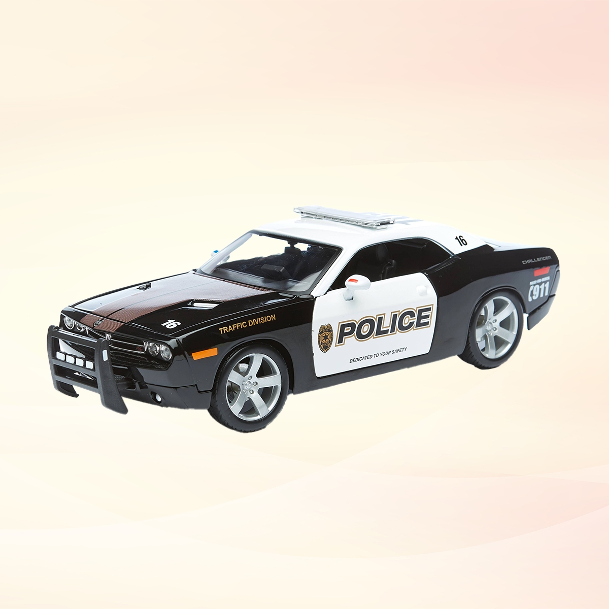 Maisto 1:18 Scale Dodge Challenger Concept Police 2006 Diecast Car Unisex, 3-4 Years