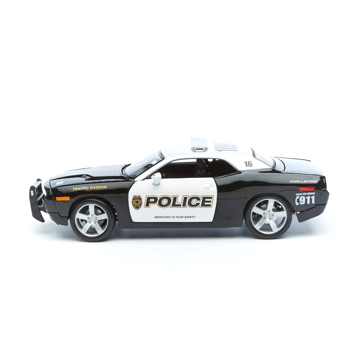 Maisto 1:18 Scale Dodge Challenger Concept Police 2006 Diecast Car Unisex, 3-4 Years