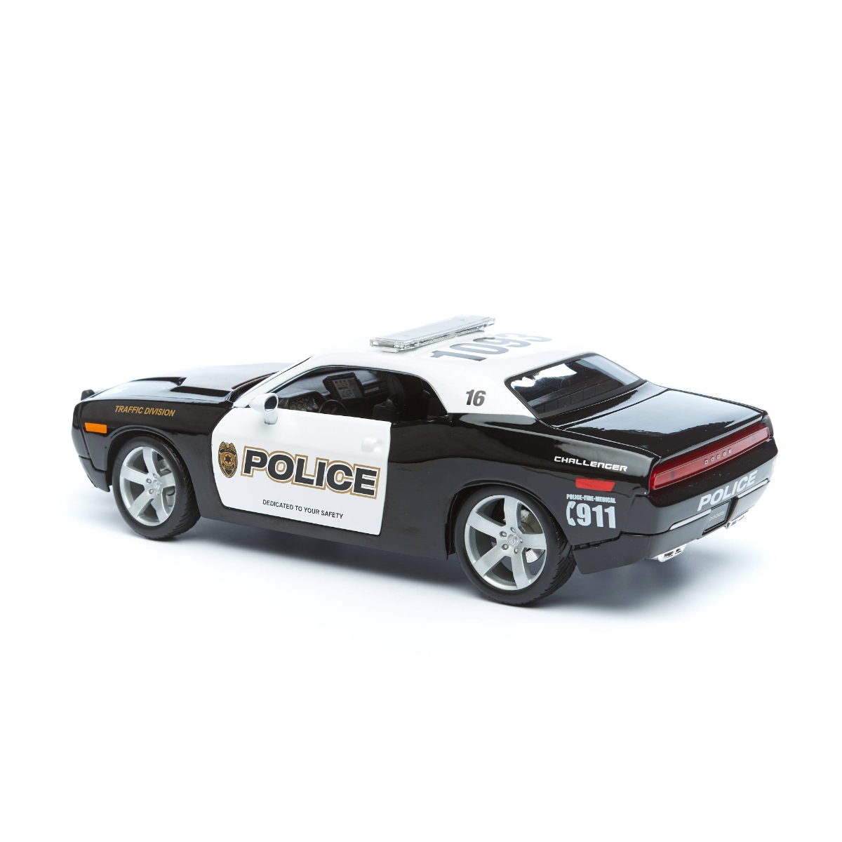 Maisto 1:18 Scale Dodge Challenger Concept Police 2006 Diecast Car Unisex, 3-4 Years