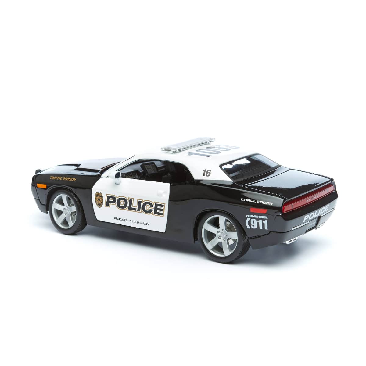 Maisto 1:18 Scale Dodge Challenger Concept Police 2006 Diecast Car Unisex, 3-4 Years