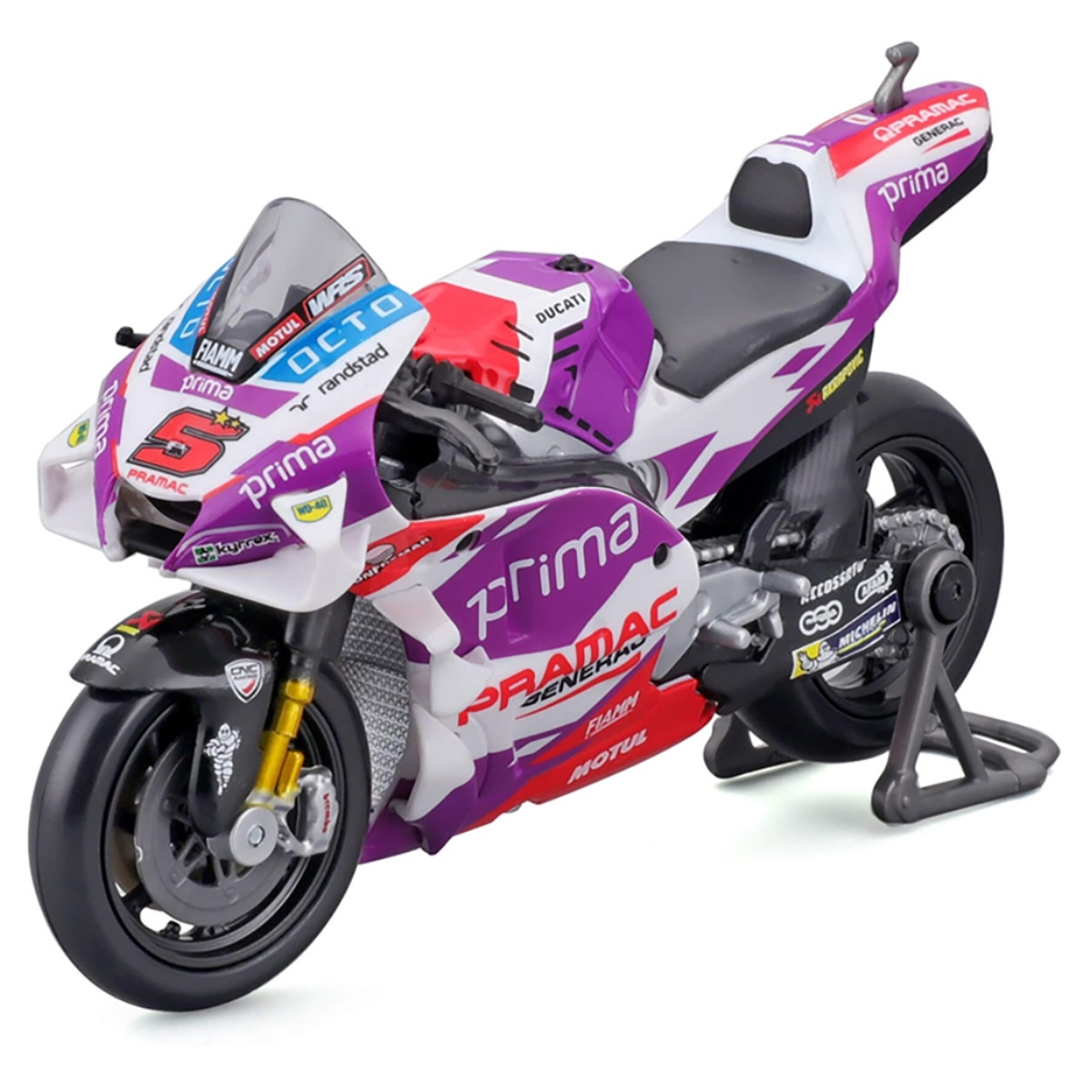 مايستو دراجة نارية دوكاتي براماك ريسينغ بمقياس 1:18 معدنية، للأولاد، من عمر 3 إلى 4 سنوات